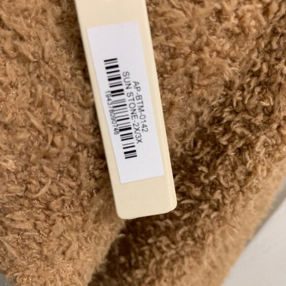 Skims Women's  Camel Cozy Knit Wide Leg Snow Pants AP-BTM-0142 Size 2X/3X. In ve - Picture 4 of 15